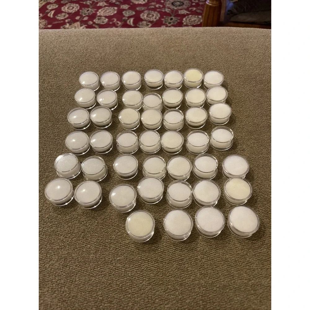 Round Clear Jars Gemstone Charm Storage Plastic Container Lid & Foam 45 (TD)